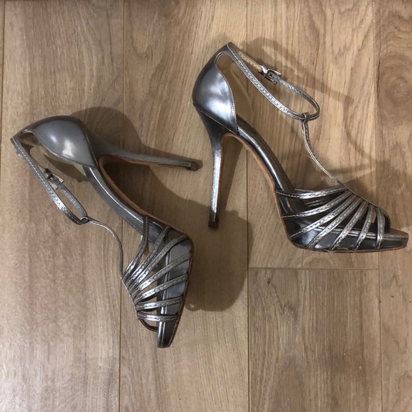 Dior silver T strap pumps size 37 - Picture 2 of 4